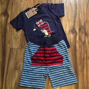 Dino jersey short set from Lilly & Sid